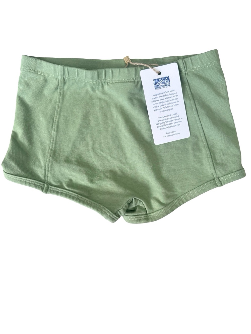 NWT Jungmaven Boy Shorts Sz XS Green